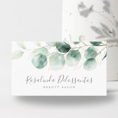 Eukalyptus Greenery Gold Foliage Visitenkarte