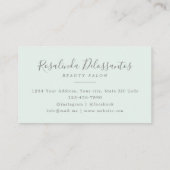 Eukalyptus Greenery Gold Foliage Visitenkarte (Rückseite)