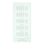 Eukalyptus Greenery Gold Foliage Werbekarte (Hinten)