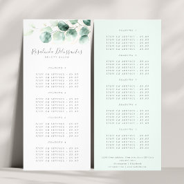 Eukalyptus Greenery Gold Foliage Werbekarte