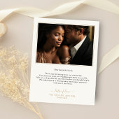 Eukalyptus Greenery & Gold Foto Hochzeit Dankeskarte