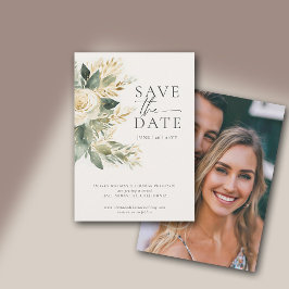 Eukalyptus Greenery Gold Green Elegante Hochzeit Save The Date