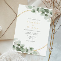 Eukalyptus Greenery Gold Sage Green Moderne Hochze