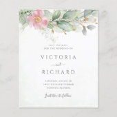 Eukalyptus Greenery Gold Save the Date (Vorderseite)