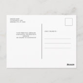 Eukalyptus Greenery Gold Wedding Einladung Postkarte (Rückseite)