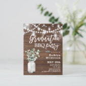 Eukalyptus Greenery GRAD GRILLEN Party Einladung Postkarte (Stehend Vorderseite)