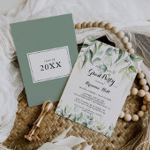 Eukalyptus Greenery Grad Party Einladung