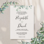 Eukalyptus Greenery Hand Drawn Heart Einladung