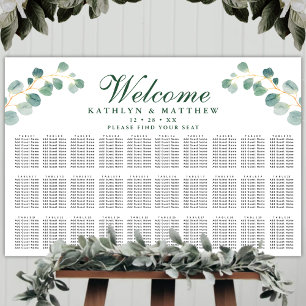 Eukalyptus Greenery Hochzeit 30 Tischsitze Poster