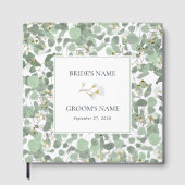 Eukalyptus Greenery Hochzeitstag Gästebuch (Vorderseite)