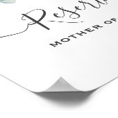 Eukalyptus Greenery Hochzeitszeichen Poster (Ecke)