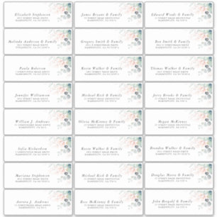 Eukalyptus Greenery Individual Address Labels