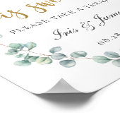 Eukalyptus Greenery Liebe ist Sweet Nehmen Sie ein Poster (Ecke)