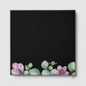 Eukalyptus Greenery Lila Wedding Gold Foil Gästebuch (Rückseite)