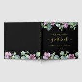 Eukalyptus Greenery Lila Wedding Gold Foil Gästebuch (Voll)