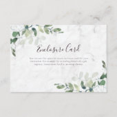 Eukalyptus Greenery Marble 3.5"x5" Begleitkarte (Vorderseite)