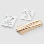 Eukalyptus Greenery Minimalistisch Wedding Program Fächer (Non-assembled)