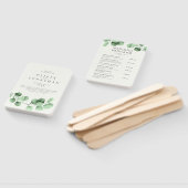 Eukalyptus Greenery Minimalistische Hochzeitsprogr Fächer (Non-assembled)