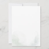 Eukalyptus Greenery Minimalistisches Brautparty Einladung (Rückseite)