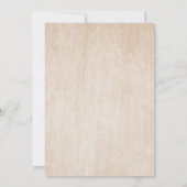 Eukalyptus Greenery Modern Wood Geometric Wedding Einladung (Rückseite)