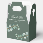 Eukalyptus Greenery Moderne Elegante Sommerhochzei Geschenkschachtel (Geöffnet)