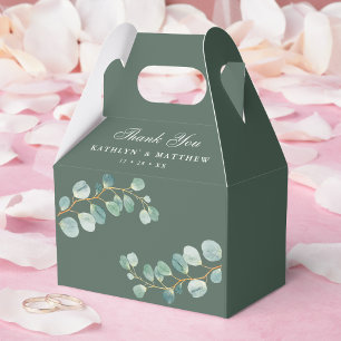 Eukalyptus Greenery Moderne Elegante Sommerhochzei Geschenkschachtel