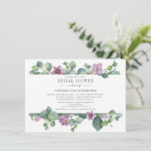 Eukalyptus Greenery Modernes Brautparty Einladung (Stehend Vorderseite)