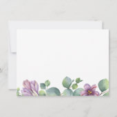 Eukalyptus Greenery Modernes Brautparty Einladung (Rückseite)