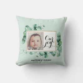 Eukalyptus Greenery Modernes Foto Keuchkissen Kissen