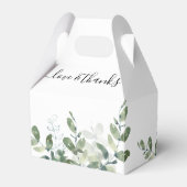 Eukalyptus Greenery Monogram Geschenkschachtel (Rückseite)