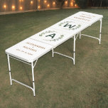 Eukalyptus Greenery Monogram Wedding Beer Pong Tisch<br><div class="desc">Mit dem Eukalyptus Greenery Monogram Wedding Beer Pong Table verleihen Sie Ihren Hochzeitsfeiern Eleganz und Spaß. Dieser stilvolle Tisch zeichnet sich durch ein schönes Eukalyptus-Design aus, personalisiert mit Ihrem Monogramm für eine einzigartige und raffinierte Touch. Aus langlebigen Materialien gefertigt, garantiert es Stabilität und Langlebigkeit für alle Ihre Feiern. Dieser Tisch...</div>