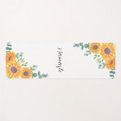 Eukalyptus Greenery Namaste Yogamatte (Vorderseite (Horizontal))