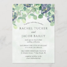 Eukalyptus Greenery Navy Blauer Blumenzwiebeln