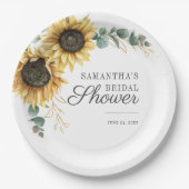 Eukalyptus Greenery Pappteller (Vorderseite)