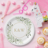 Eukalyptus Greenery Pappteller (Party)