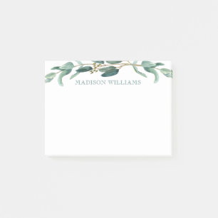 Eukalyptus Greenery Personalisiert Botanisch Post-it Klebezettel