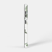 Eukalyptus Greenery Personalisiert Name Monogram Samsung Galaxy Hülle (Rechte Seite)