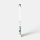 Eukalyptus Greenery Personalisiert Name Monogram Samsung Galaxy Hülle (Linke Seite)