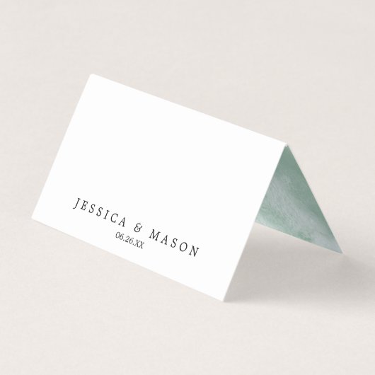 Eukalyptus Greenery-Platzkarten Visitenkarten (Rückseite)