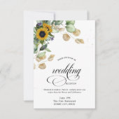 Eukalyptus Greenery Probe Abendessen Einladung (Vorderseite)