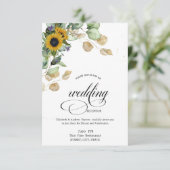 Eukalyptus Greenery Probe Abendessen Einladung (Stehend Vorderseite)