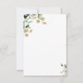 Eukalyptus Greenery Probe Abendessen Einladung (Rückseite)