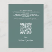 Eukalyptus Greenery QR Code Save the Date (Rückseite)