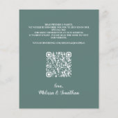 Eukalyptus Greenery QR Code Save the Date (Rückseite)