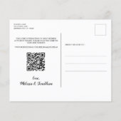 Eukalyptus Greenery QR Code Save the Date (Rückseite)