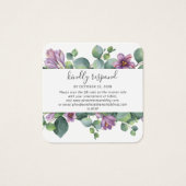 Eukalyptus Greenery QR Code Wedding RSVP Card (Vorderseite)