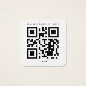 Eukalyptus Greenery QR Code Wedding RSVP Card (Rückseite)