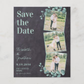 Eukalyptus Greenery QR Code Wedding Save the Date (Vorderseite)