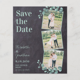 Eukalyptus Greenery QR Code Wedding Save the Date