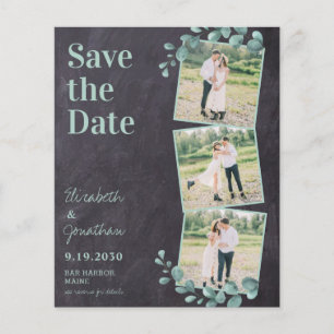 Eukalyptus Greenery QR Code Wedding Save the Date
